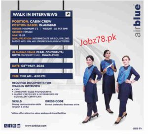 AirBlue Jobs In Islamabad May 2024